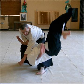 Seniors training at the Wombourne dojo.
